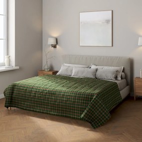 Dekoria Sprei, groen-rood ruit