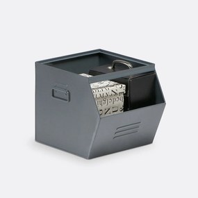 Stapelbare opbergbak in metaal, Hiba