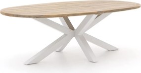 Tuin eettafel ROUGH | Ovaal  | Tuintafel Teakhout | 200x110cm | 6 personen | Kees Smit Tuinmeubelen