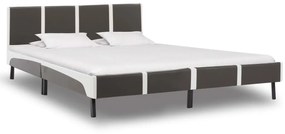 vidaXL Bed met traagschuim matras kunstleer 160x200 cm