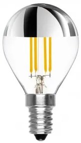 Dimbare En Reflecterende Vintage Led-lamp E14 Orbit Chroom - Sklum