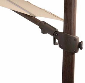 4 Seasons Outdoor Siesta PREMIUM 300 x 300 cm parasol Beach, Wegné frame Parasol   beige weerbestendig