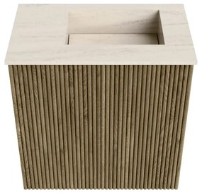 Mondiaz Joya DLux 40cm toiletmeubel dusk met wastafel faye rechts 1 kraangat meli