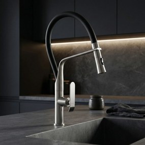 Keukenkraan Rea Castor Brush Nickel