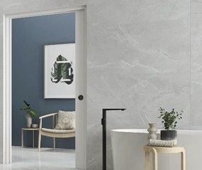 Vloertegel 60x120 Cm Marmerlook Ferrolbosco Licht Grijs R73