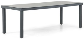 Dining Tuintafel rechthoekig 220 x 90 cm Aluminium/HPL Grijs Porto