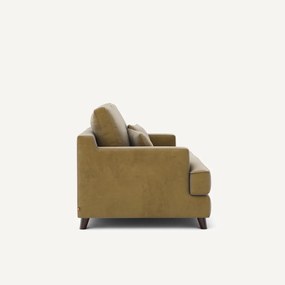 Compacte bank in fluweel, Alwine