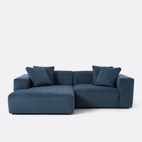 Linker hoekbank, ribfluweel, Liora