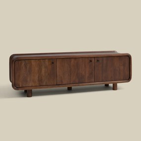 Houten Tv-meubel Met Ronde Hoeken 160 Cm - 160x43x50cm.