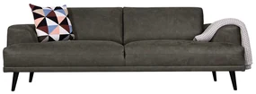 2,5 zitsbank - Lagos - leer Bull antraciet 67