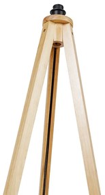 Landelijke vloerlamp tripod naturel - Tripod Classic