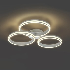 Plafondlamp wit incl. LED 3-staps dimbaar 3-lichts - Navara