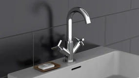 Schutte ELIOT tweegreepskraan wastafel, chroom