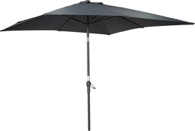 Garden Impressions Lotus stokparasol 250x250 - donker grijs