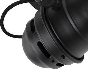 Industriële spot zwart draai- en kantelbaar zonder kap - Movie