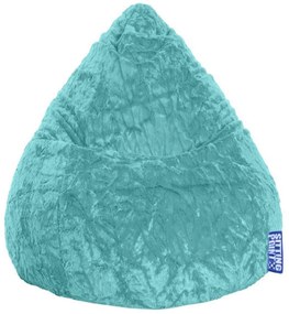 Kinder Zitzak BeanBag Fluffy L - Turquoise