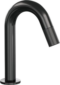 Brauer Gunmetal Carving opbouw fonteinkraan met gebogen uitloop gunmetal geborsteld PVD