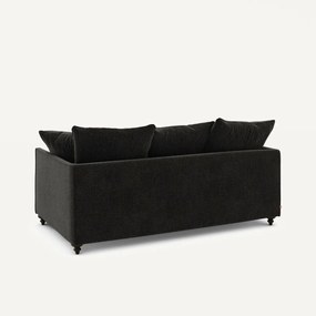 Compacte slaapbank, chenille fluweel, Lazare