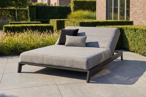 Mexico 2-persoons sunbrella ligbed - Lichtgrijs