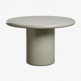Ronde Eettafel In Cement Namara Ø120 Cm & Wawrzyn Szlachetny - Sklum