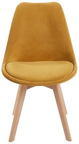 Set van 4 Synk Fluwelen Stoelen