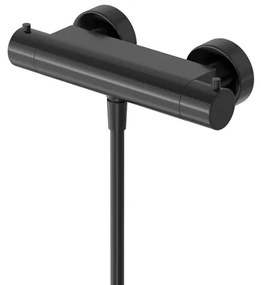 Hotbath Buddy Thermostatische Douchemengkraan - met half duims onderaansluiting - Geborsteld zwart PVD B008MBP