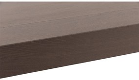 Goossens Hoektafel Clear, hout eiken donker bruin, stijlvol landelijk, 75 x 40 x 75 cm