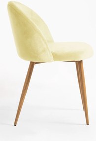 Set 4 fluwelen Vint Stoelen