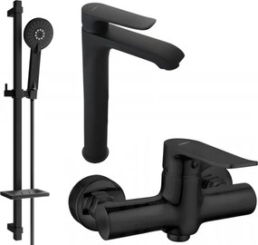 Mexen Pecos DQ40 doucheset, zwart - 72714DQ40-70