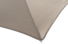 4 Seasons Outdoor Siesta PREMIUM 300 x 300 cm parasol zand doek met wit frame Parasol   houtkleur weerbestendig