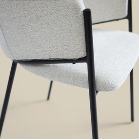 Beige Eetkamerstoel Met Ronde Rugleuning