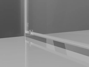 Mexen Exo-BR draaibare douchecabine 90 x 90 cm, transparant, chroom - 8181-090-090-01-00