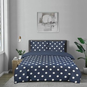 Dekbedovertrek My Design - 100% katoen - 140x200 -  stip blauw