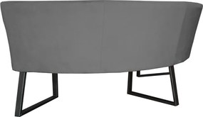 Eetkamerbank - Amsterdam - stof Element cementgrijs 23 - geschikt voor tafel 130 cm