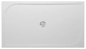 GO by Van Marcke Argon douchebak polybeton gelcoat 160x90x3cm rechthoek afvoer D90mm zonder potenstel wit EB-1690C