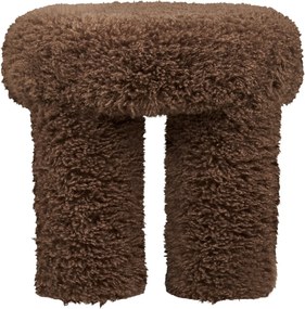 Gisborne Poef Fluffy - Brown