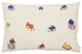 Kerst decoraties Wit Broste Copenhagen  CUSHION COVER 'HOUSE' COTTON