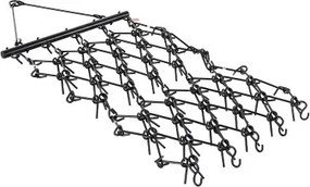 VEVOR getrokken eg, 2250x1140 mm, kettingeg met 69 scherpe tanden, geschikt voor ATV- en UTV-tractoren, voor grondbewerking, zaaien, egaliseren van landschappen en onderhoud van grindopritten