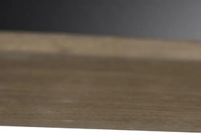 Landelijke hanglamp zwart met hout 5-lichts - Flair