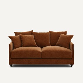 Compacte slaapbank, chenille fluweel, Lazare