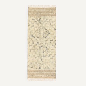 Vloerkleed voor in de hall, in jute, handgeweven, Jelena