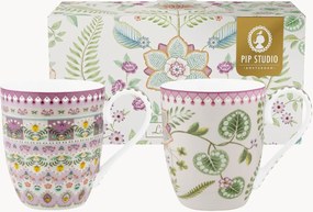 Grote koffiemokken Lily & Lotus, 2-delig