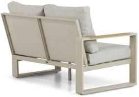 Hoek loungeset 5 personen Aluminium/Polywood (teakfinish) Taupe  Lifestyle Garden Furniture Lezo