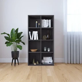 vidaXL Boekenkast/dressoir 66x30x130 cm bewerkt hout grijs