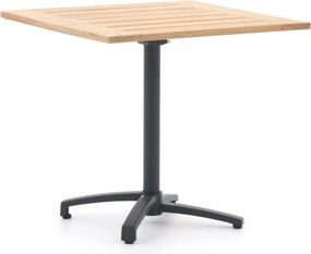Inklapbare tafel Bellagio | Vierkant | Tuintafel Teakhout | 80x80cm | 2 personen | Kees Smit Tuinmeubelen