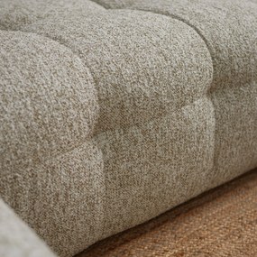 Hoekbank Beige Gemeleerd Links