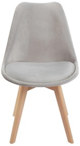 Set van 4 Synk Fluwelen Stoelen