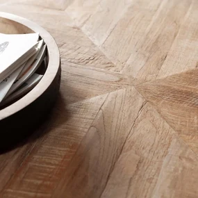 DTP Home Masterpiece Einstein Teak Eettafel Hongaarse Punt 260 Cm - 260 X 100cm.
