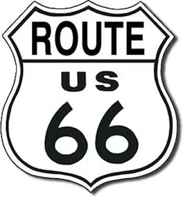 Metalen bord ROUTE 66 - shield