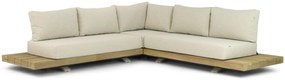 Hoek loungeset 5 personen Teak Taupe Santika Furniture Santika